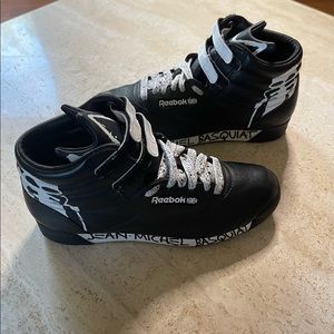 RARE Women's Reebok x Jean-Michel Basquiat Swizz Beatz Skull Sneakers Shoe Sz 7